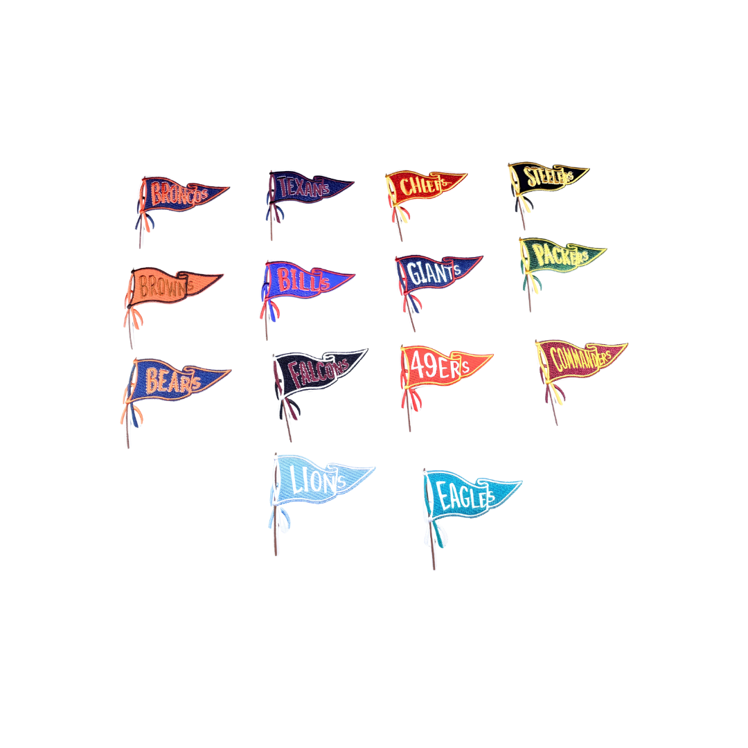 NFL Football Flag Team Filler Patches