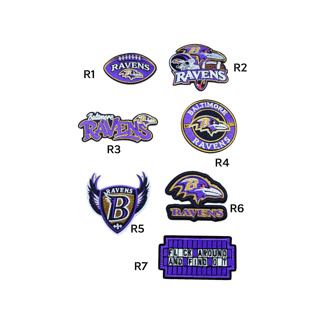 Baltimore Ravens Football Small Patches
