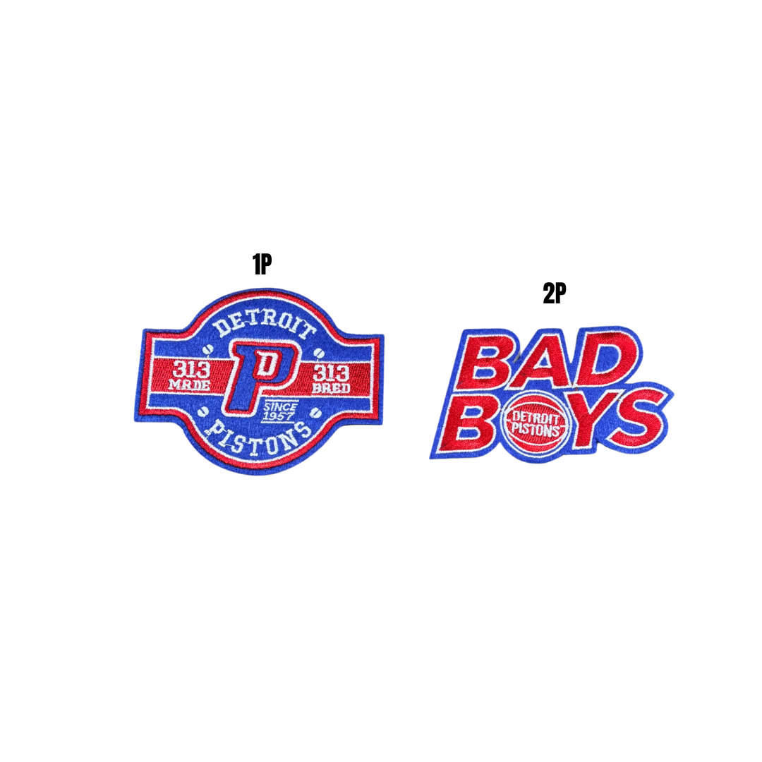 Piston Basketball Small Patches