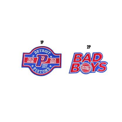 Piston Basketball Small Patches