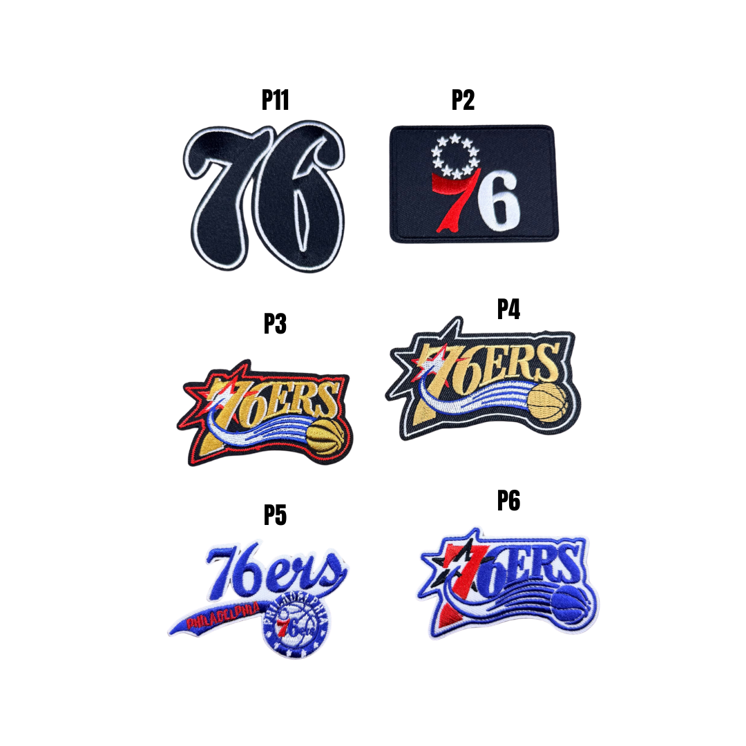 76ers Basketball Small Patches