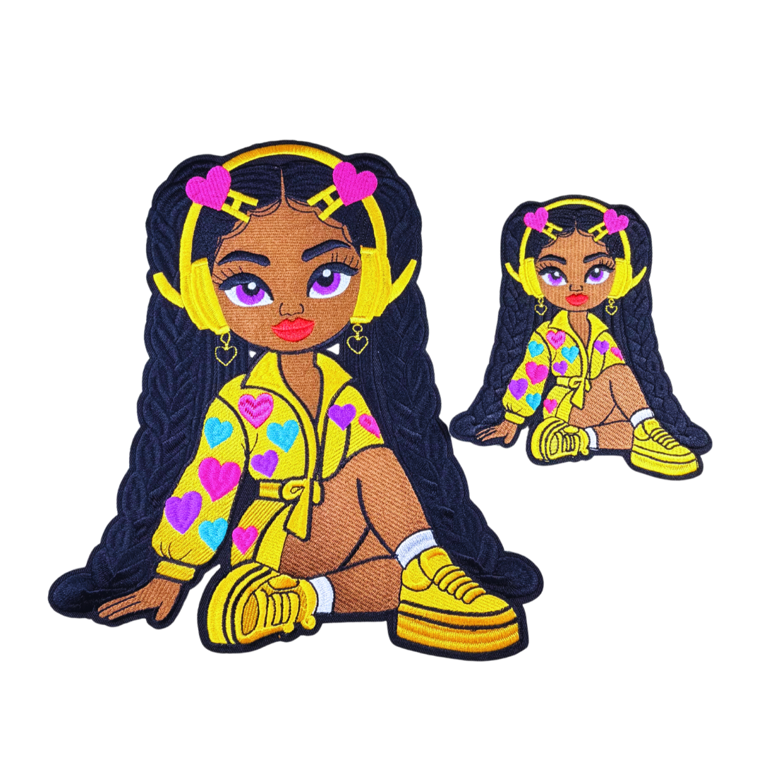 Little w/ Headphones Patches