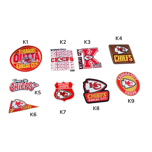 Kansas City Chiefs Football Small Patches
