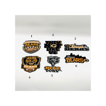Bears Football Patches - Small