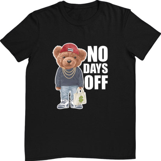 No Days Off Bear Tee