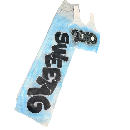 Custom Airbrush Jeans & Shorts | Hand Painted Denim | Personalized Airbrush Designs | Birthday, Graduation, Sorority & Streetwear Denim