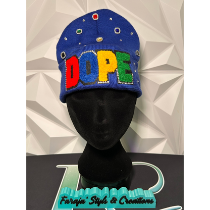 Adult & Kids Custom Junk Beanie with Patches, Rhinestones, Pearls & Denim Add-Ons