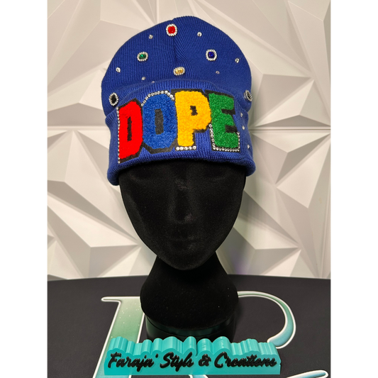 Adult & Kids Custom Junk Beanie with Patches, Rhinestones, Pearls & Denim Add-Ons