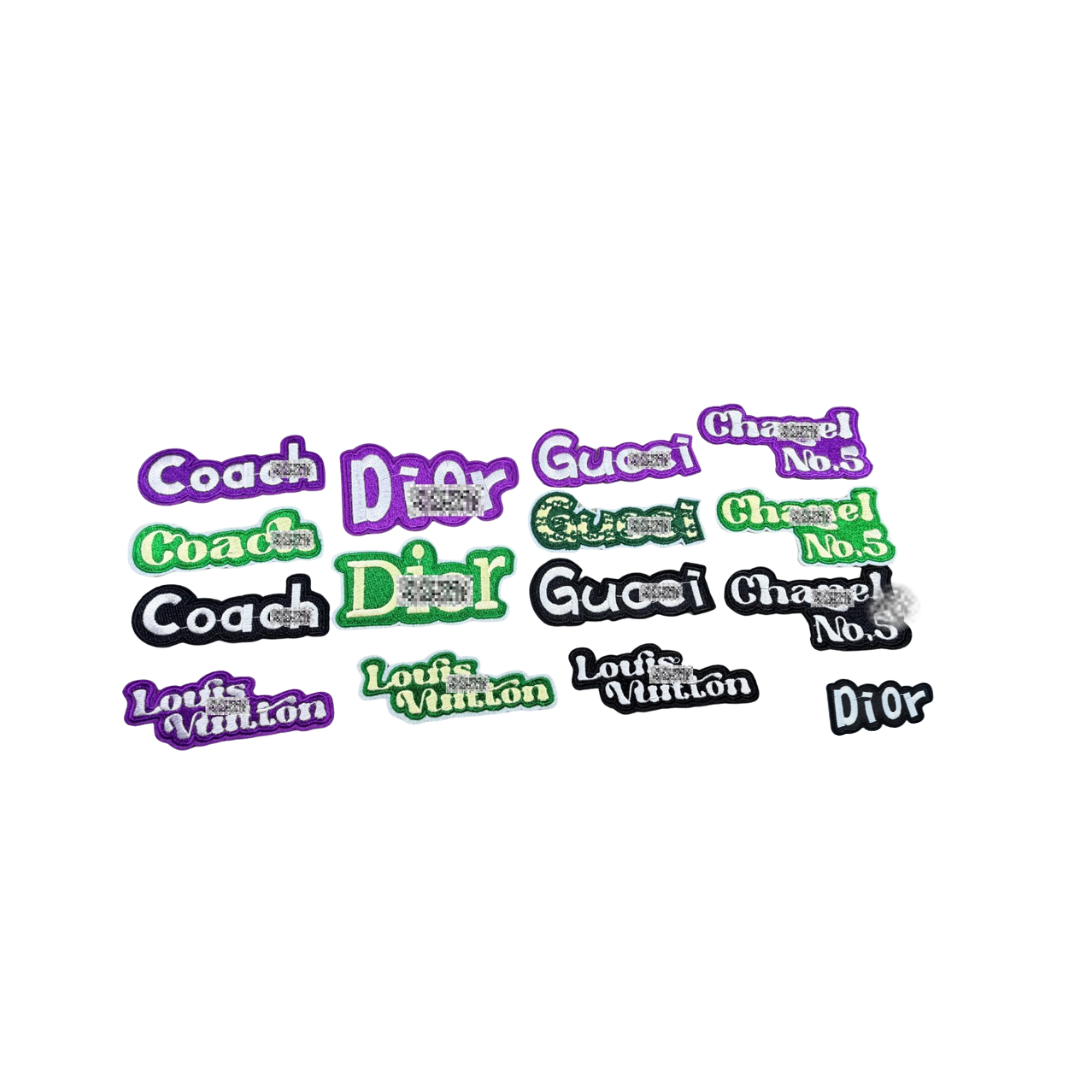 Designer Luxury Inspired Small Name Patches -3