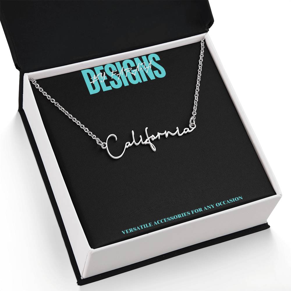 "Name Your Shine: Personalized Signature Necklace"