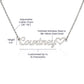 "Heartfelt Names: Custom Name Necklace with Heart"