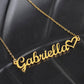 "Heartfelt Names: Custom Name Necklace with Heart"