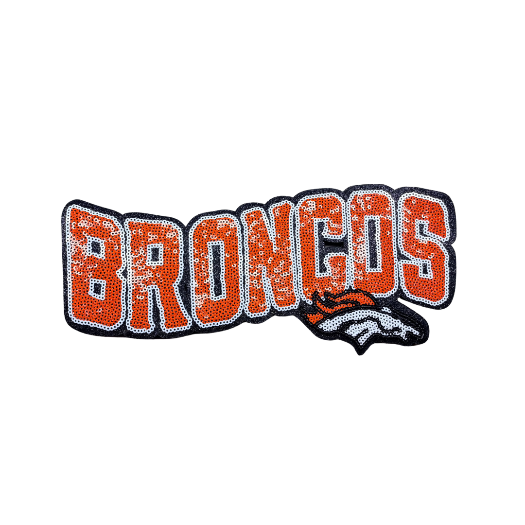 Denver Broncos Football Large Sequin Patch