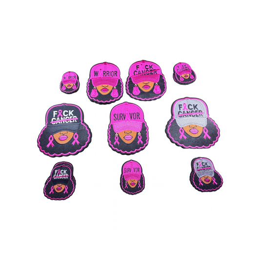 F Cancer / Cancer Warrior Female Statement Patches