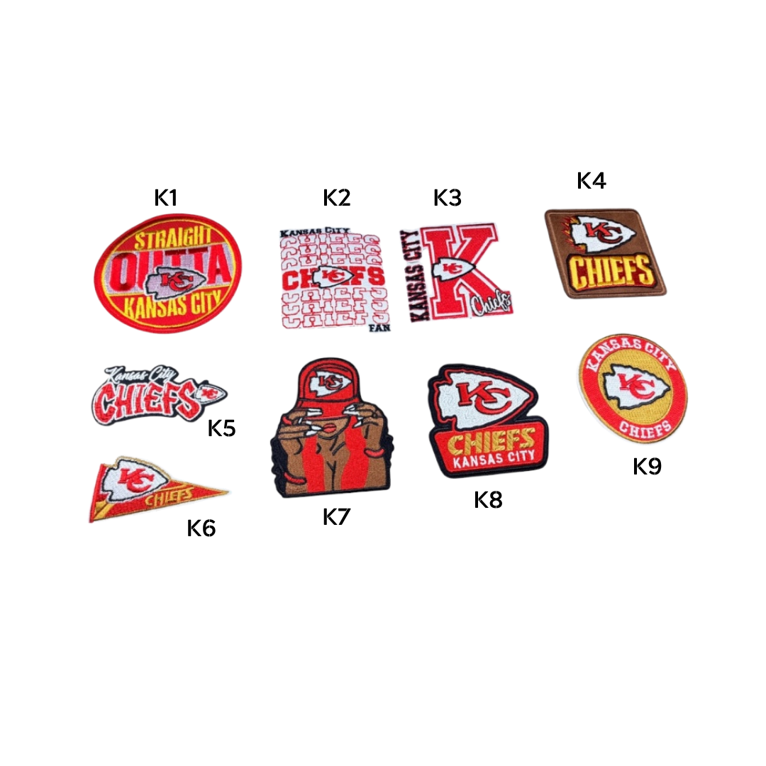 Kansas City Chiefs Football Small Patches