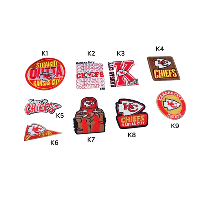 Kansas City Chiefs Football Small Patches