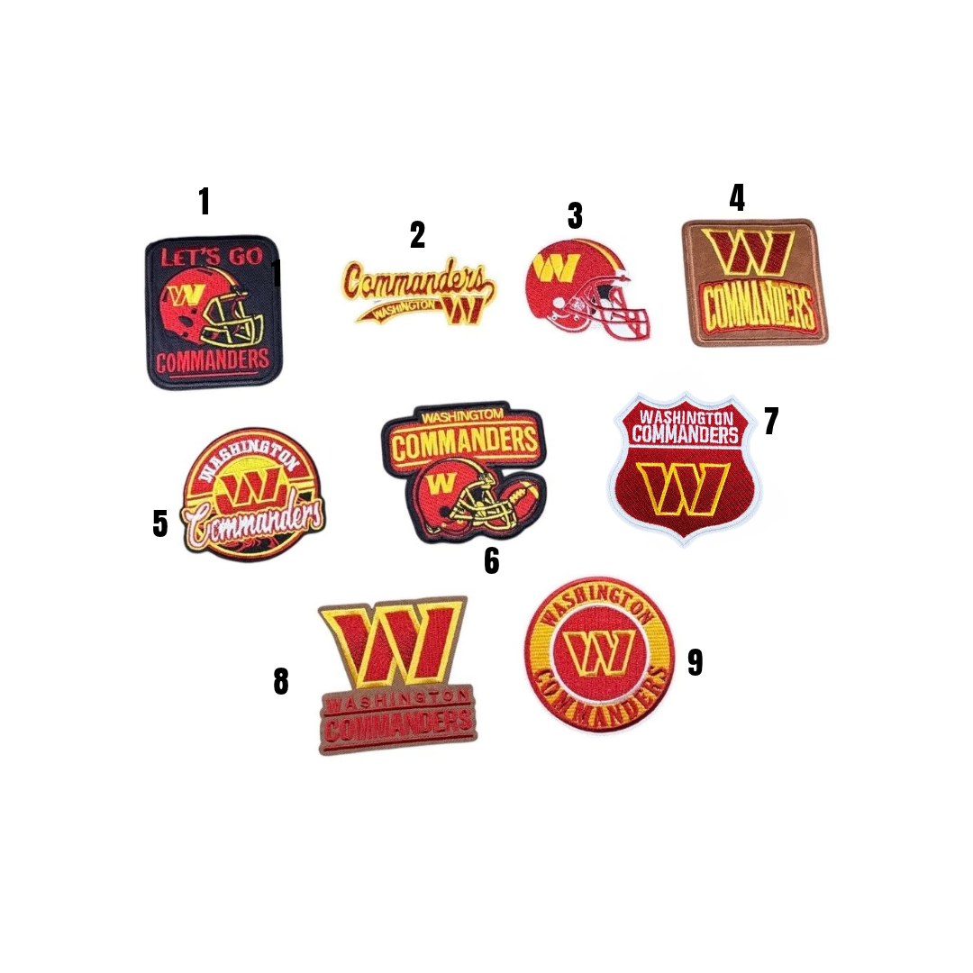 Washington Commanders Football Small Patches