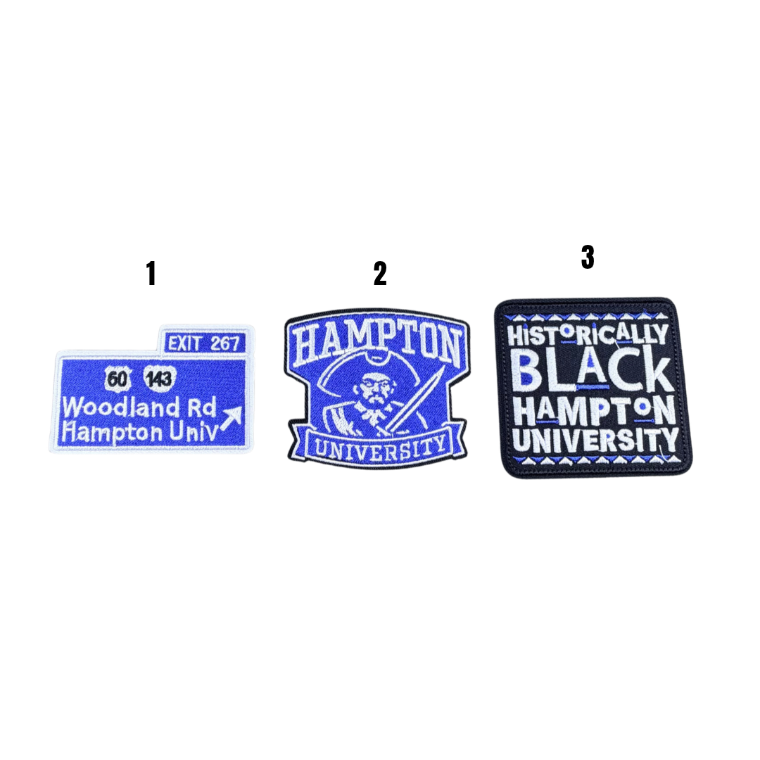 HBCU Hampton University Patches
