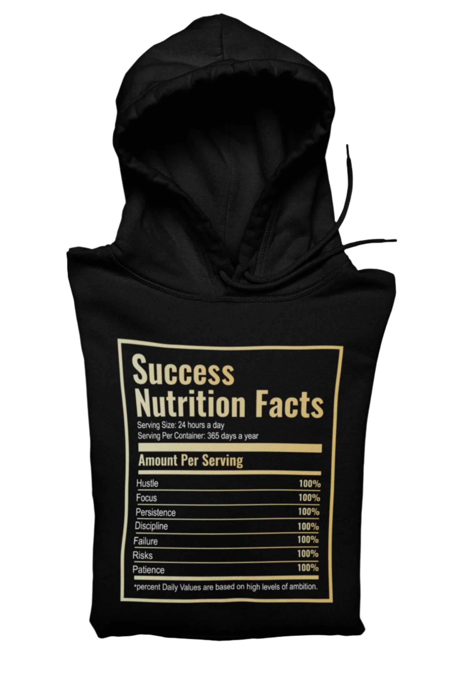 Success Nutrtional Facts Hoodie