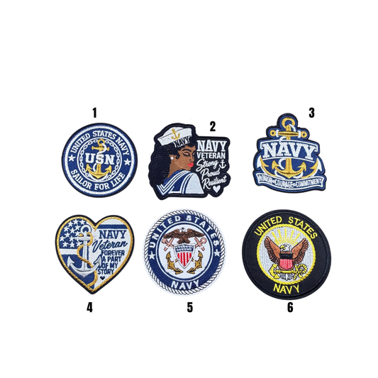 Navy Branch Small Patches