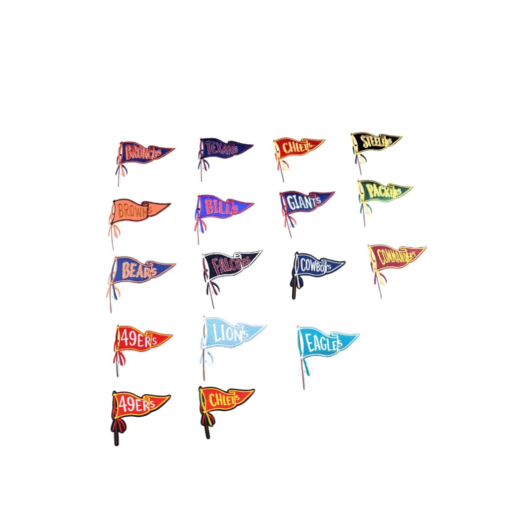 NFL Football Flag Team Filler Patches