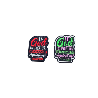 If God Is With Us, Who Can Be Against Us Sequin Patches