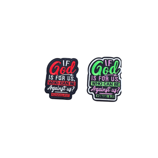 If God Is With Us, Who Can Be Against Us Sequin Patches