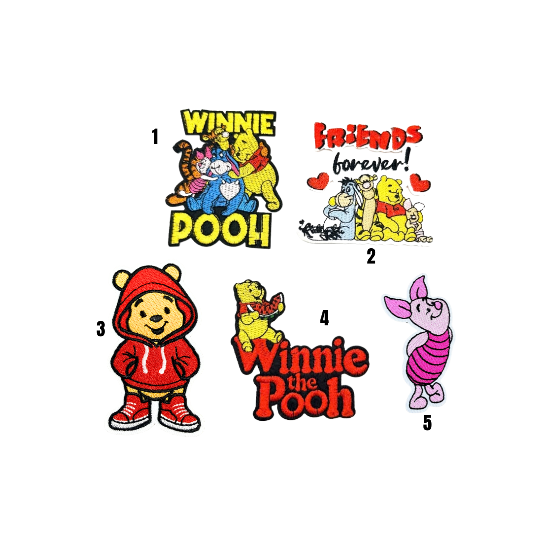 Winnie Pooh & Friends Cartoon Character Small Patches