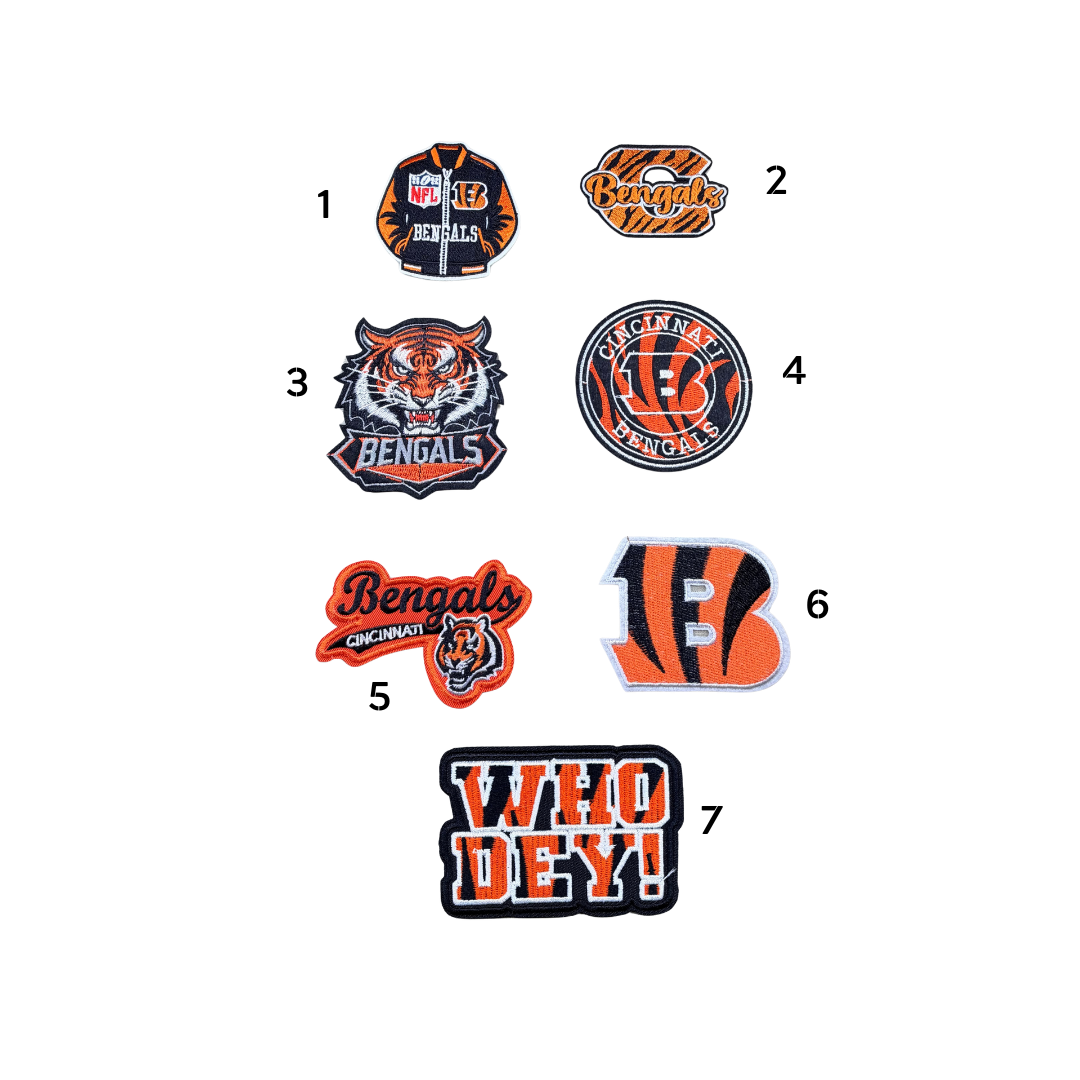 Cincinnati Bengals Football Small Patches