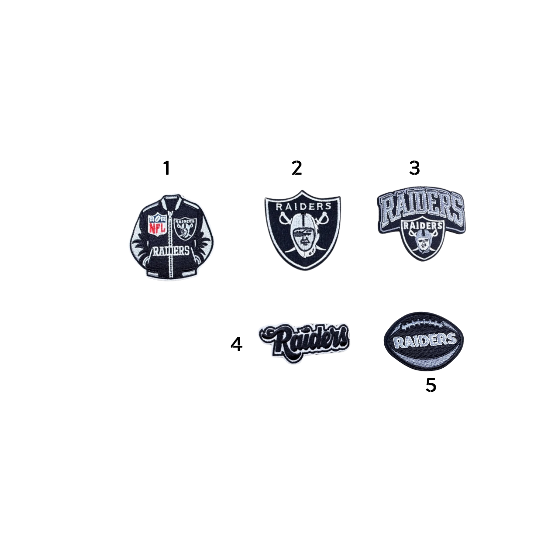 Raiders Football Team Patches