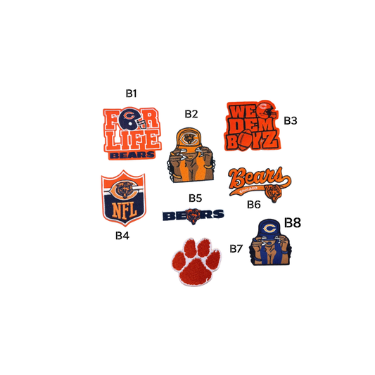 Chicago Bears Football Small Patches