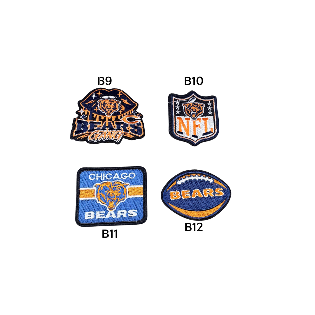 Chicago Bears Football Small Patches