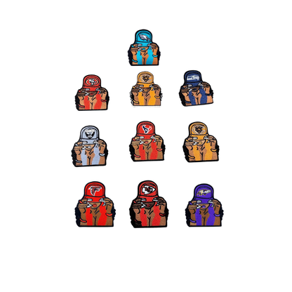 NFL Team Hat Lady Small Patches