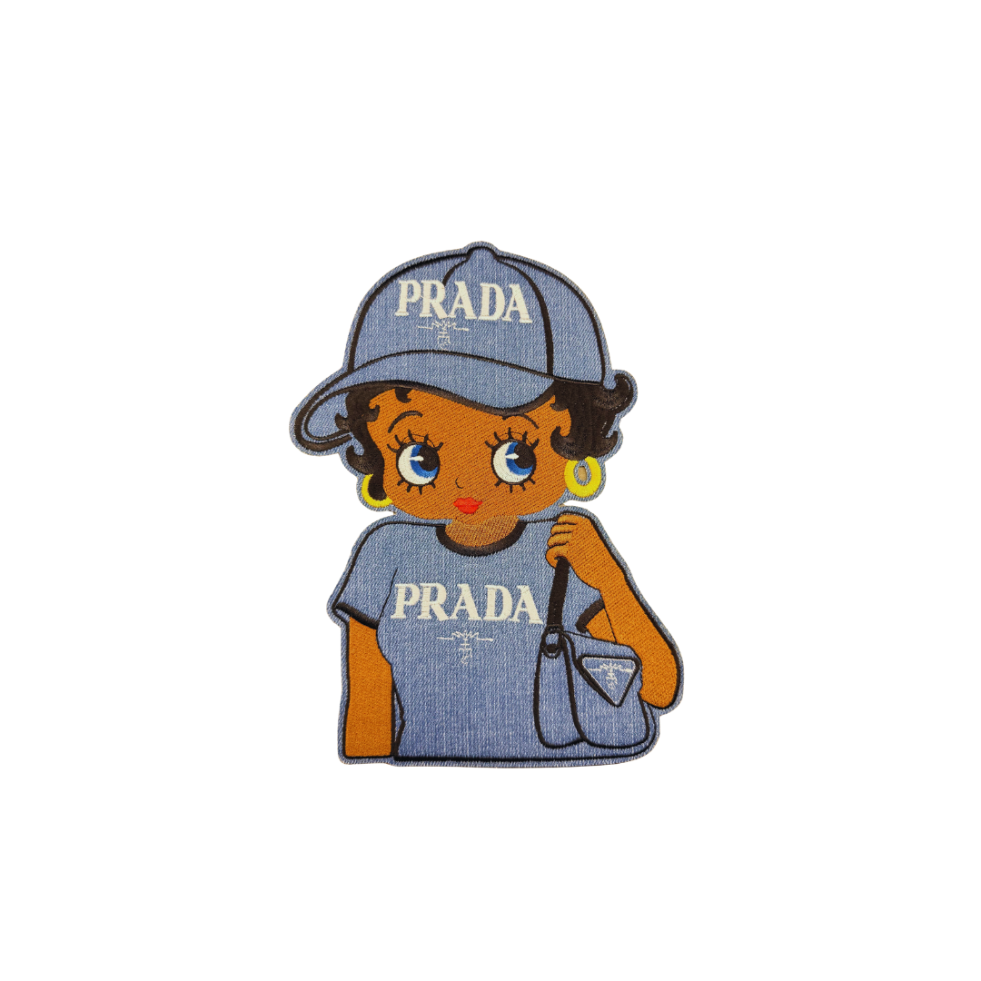 Betty Pra*a Denim Large Patch