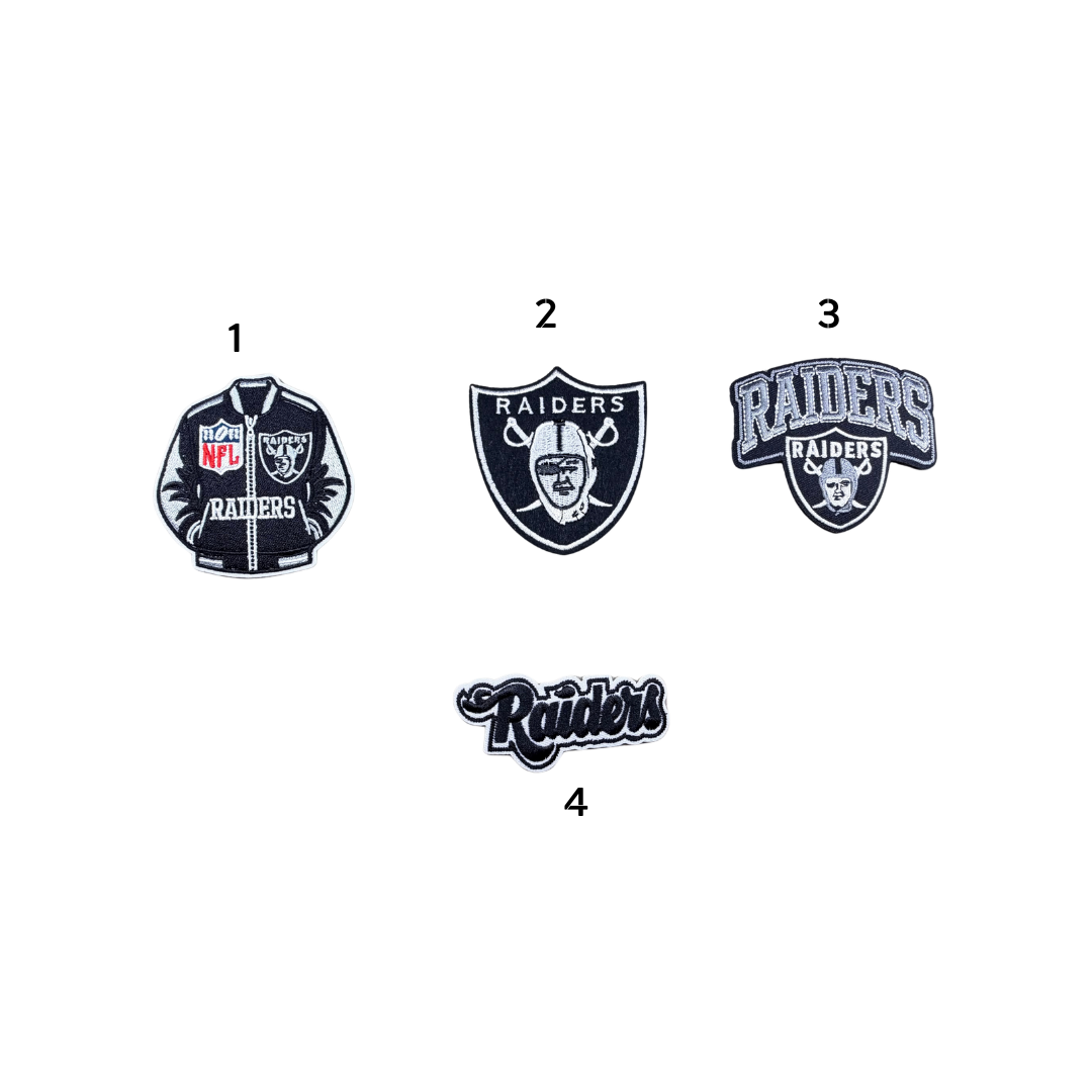 Raiders Football Team Patches