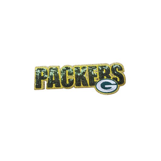 Green Bay Packers Football Large Sequin Patch