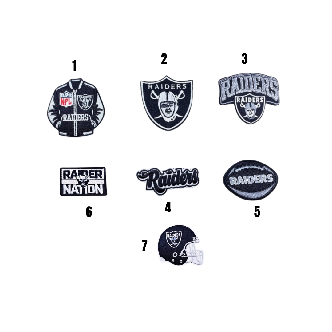 Raiders Football Team Patches