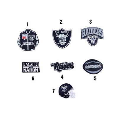 Raiders Football Team Patches