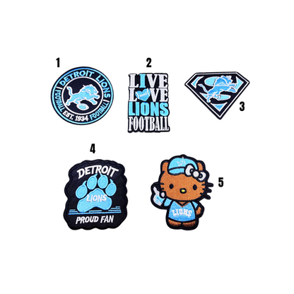 Detroit Lions Football Embroidered Small Patches - 2