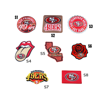 49ers SF Football Small Patches - 2