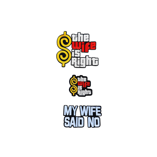 The Wife Is Right Statement Embroidered Medium-Large Patch