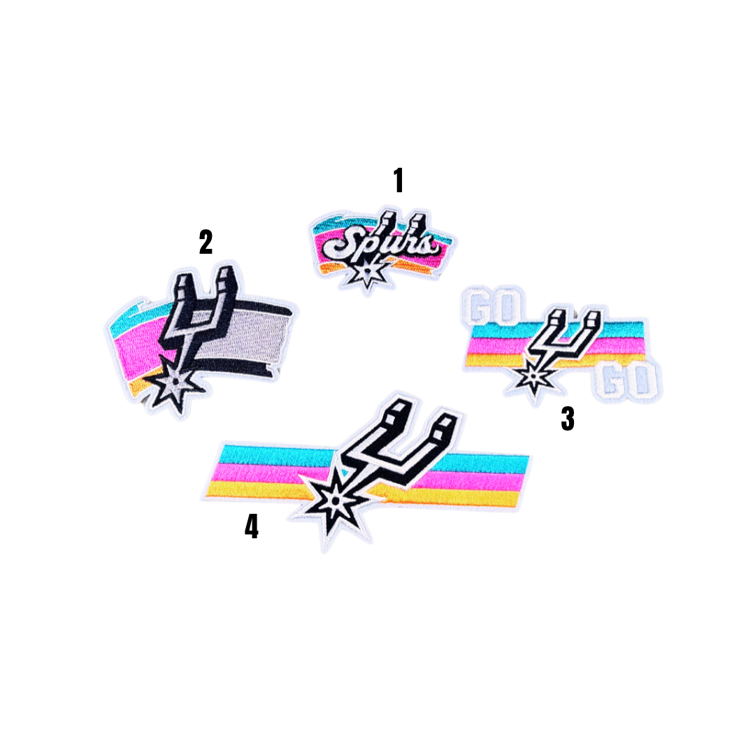 San Antonio SPURS Basketball Colorful Embroidery Small Patches - 3