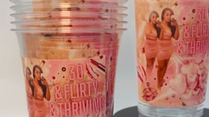 Custom Photo Plastic Party Cups | Personalized Party Favors | 8oz & 16oz