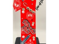 Delta Sigma Theta Premade Junk Tie – Red & White Greek Statement Tie