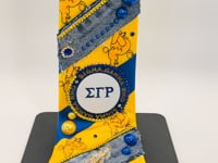 Sigma Gamma Rho Premade Junk Tie – Bling Sorority Statement Tie | Ready to Ship