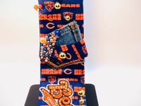 Custom NFL Team Junk Tie – Bling Football Tie with Pearls, Patches & Rhinestones | Game Day Statement