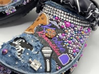 Faraja’ Styls Custom Croc Slides – Personalized Bling Slides, Patch Slides, Charm Slides, Sorority, Sneaker & Custom Design Slides