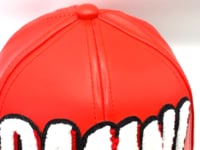 Damn Leather Snap Back Patched Hat - Premade