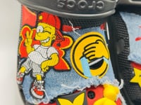 Faraja’ Styls Custom Croc Slides – Personalized Bling Slides, Patch Slides, Charm Slides, Sorority, Sneaker & Custom Design Slides