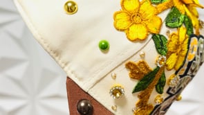 Psalm 23 Statement Junk Trucker Patched & Jeweled Hat - Ready To Ship